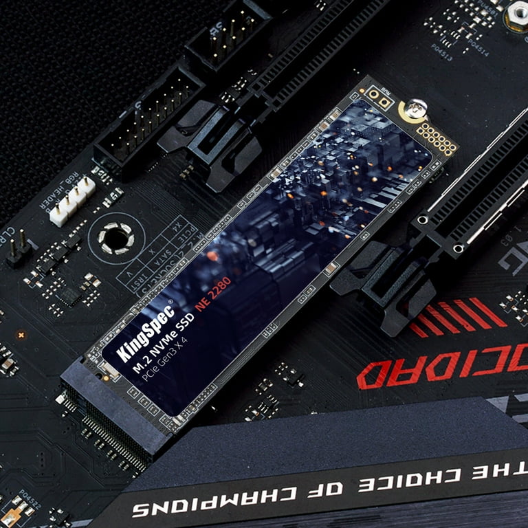 KingSpec, M.2 NVMe SSD, 1TB, Up to 2400MB/s, 2280 form factor