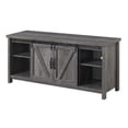 thumbnail image 1 of Pemberly Row Barn Door 52" TV Stand in Rustic Gray, 1 of 4