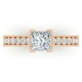 thumbnail image 4 of Engagement Rings Princess cut Diamond Rings for Women 14K Rose Gold 1.00 CT TW (H,SI1), 4 of 5