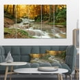 thumbnail image 1 of Design Art - Forest Waterfall with Yellow Trees, 1 of 3