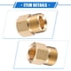 thumbnail image 5 of Conector de manguera de latón adaptador macho y hembra M18x1.5 a 15mm M22x1.5 de Unique Bargains, 5 of 7