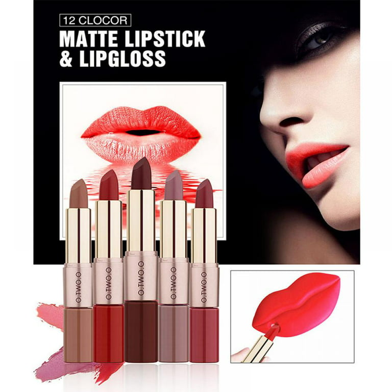 Ensemble de rouge à lèvres liquide Velvet Matte Lip Gloss Long