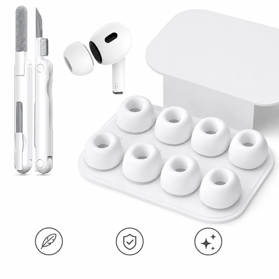 Silicone Eartips for Pro 3 (3rd Generation 2025), Pro3 Replacement Earbud Ear Tips with Cleaning Kit (White/Assorted)