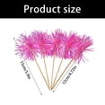 thumbnail image 3 of 10Pcs Colorful Tinsel Wooden Cake Picks Cake Top Decoration Baking Accessories For Birthdays Weddings Anniversary, 3 of 9