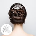 thumbnail image 3 of Bridal Hair Comb Rhinestone Bride Headpiece Bridesmaid Hair Piece Wedding Hair Accessory, 3 of 9