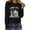 Black, variant on Long Sleeve Shirts for Women Crewneck 2026 Fashion Tops Casual Loose Spring Tee
