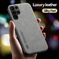 thumbnail image 5 of Sheepskin Magnetic Case For Samsung S24 Ultra S23 S22 S21 S20 FE S10 Capa For Samsung Note 20 Ultra 10 Matte Leather Phone Cover, 5 of 5