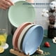 thumbnail image 3 of Kearding irrompible de estilo nórdico, platos de fiesta de paja de trigo, platos de Color sólido, vajilla, accesorios de cocina Mostrada Verde 14cm, 3 of 6