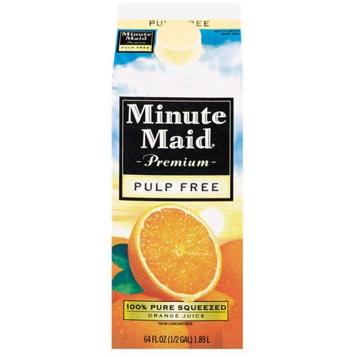 Minute Maid Premium Pulp Free Orange Juice, 64 oz