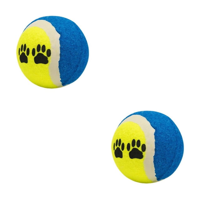 Billuyoard Pelota de tenis resistente a mordeduras, juguete reutilizable de larga duración, Molar, juguete ligero, masticar hueso, Corgi, 2piezas