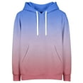 thumbnail image 4 of Yuanlong Womens Hoodies Gradient Design Long Sleeve Drawstring Hooded Sweatshirt Fall Streetwear Fashion Ladies Pullover Tops With Pockets, 4 of 4