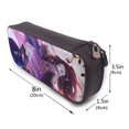 thumbnail image 3 of Nezuko Kamado Pencil Case Leather Holder Office Buggy Pouch Zipper Pen Stationery Bags, 3 of 6