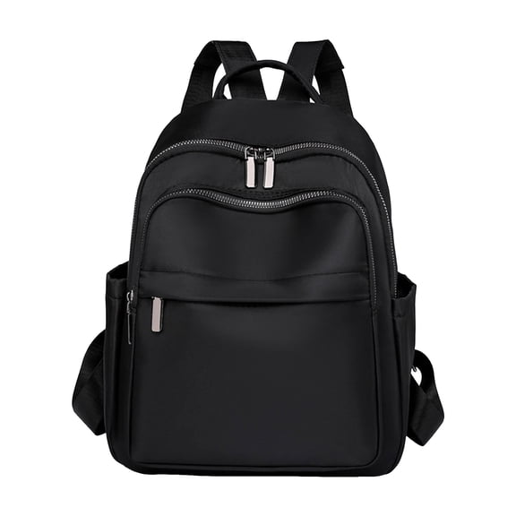 Mini Backpack for Women Lightweight Multipocket Travel Backpack Waterproof Daily Backpack Purses with Double Zipper Black
