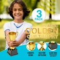 thumbnail image 4 of 3 Pcs Gold Plastic Trophies Award Trophy Cup Set for Children Early Learning Toys Prizes Children's Holiday Trophy, 4 of 8