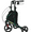 Green, variant on ZENART Foldable 3 Wheel Rollator Walker Lightweight for Seniors with 10" Wheel, Red