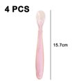 thumbnail image 2 of Baby Girls Spoons, 4-Pack, Soft Silicone Baby Spoons Training Spoon, 2 of 5