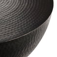 thumbnail image 7 of Mella 32 Inch Metal Hammered Coffee Table in Black, 7 of 7