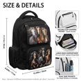 thumbnail image 7 of Aplkyhs Horse 17 Inch Backpack for Age 6-12 Lightweight Water Resistant School Bag for Kids Elementary School Travel, 7 of 7