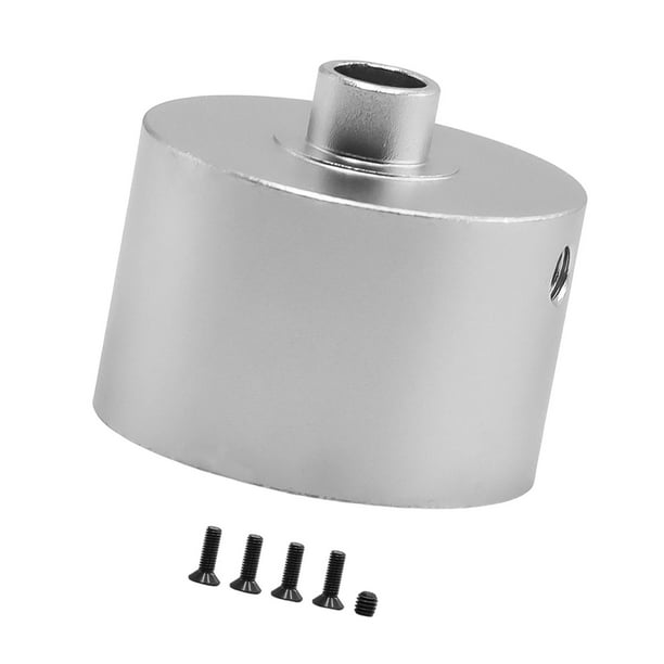 Caja de engranajes de 1/8" para diferencial de metal, para bricolaje 6S Plata