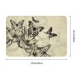 thumbnail image 3 of Non Slip Door Mat, Vintage Floral (4) Fast Drying Bath Tub Mats, Absorbent Bathroom Rugs Entrance Welcome Mat, Bath MatS for Tub, Floor, Home, Kitchen, Hotel,16x24in, 3 of 6