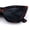 Tortoise - Black, variant on SA106 Womens Oversized Dramatic Winged Beveled Chunky Cat Eye Sunglasses / All Black