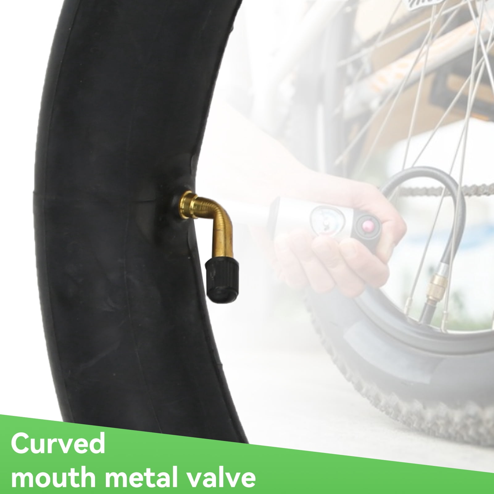 2Pcs 14x2.50 Inner Tube 14 Inch Replacement Tube, 14 Inch Electric Bike Tire Tube with Angled Valve Stem for Replacement Electric Scooters and E-Bike