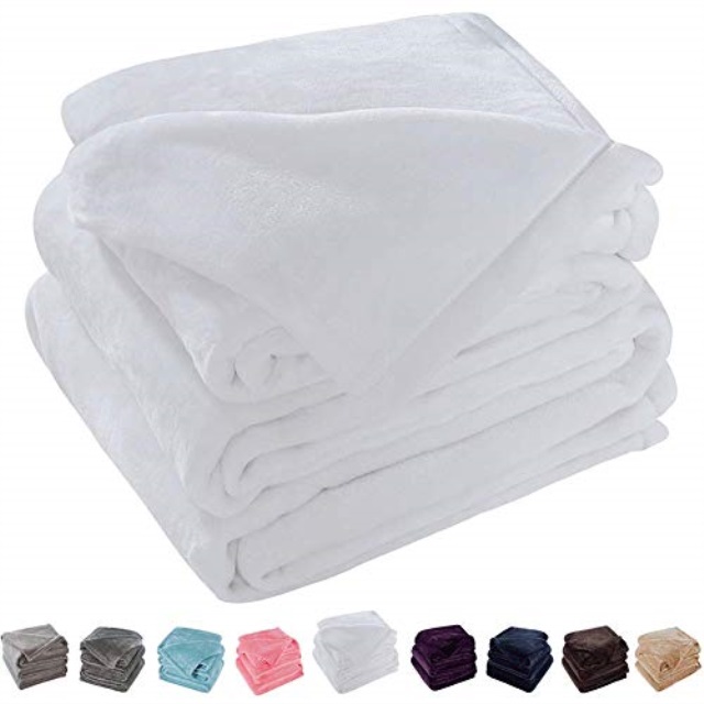 SONORO KATE Fleece Blanket Lightweight Super Soft Cozy Luxury Bed Blanket Microfiber Coffee, Twin