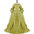 thumbnail image 4 of Women's Elegant Rococo Victorian Queen Marie Antoinette Ball Dress Gown - 18th Century Inspired Yellow Court Dress, 4 of 7