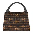 thumbnail image 1 of Lukts Sac à Lunch Motif Étagères pour Hommes Femmes Boîte à Lunch Isolée Mini Boîte à Lunch Sac Isotherme Portable, Sac à Collation Réutilisable, 1 of 6