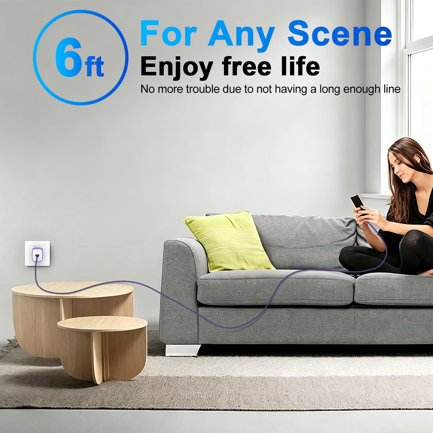 HAOANO USB C Wall Charger Block,2Pack 20W PD Android Type C Charger Block Fast Charging Block USB C Power Adapter w/ 2PCS USB C Charging Cable 6ft Type C Charger Cords Compatible for iPhone 14 13 12