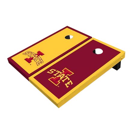 Skip's Garage Iowa Alternating Solid Wood Cornhole Board Set