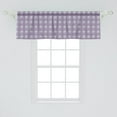 thumbnail image 2 of Ambesonne Abstract Valance Pack of 2, Art Pastel Toned Squares, 54"X18", Lavender and Blue Grey, 2 of 4