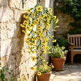 thumbnail image 3 of Artificial Petunia Hanging Vines Fake Silk Flowers for Outdoor Wall Porch Balcony, 3 of 7
