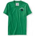 thumbnail image 1 of Aeropostale - Camiseta gráfica para hombre con cuello en V Bulldog, verde, pequeña Aeropostale Camiseta gráfica, 1 of 2