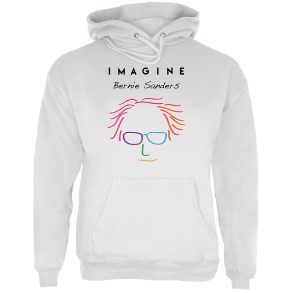 Election 2020 Bernie Sanders Imagine White Adult Hoodie - Medium