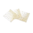thumbnail image 3 of Koyal Wholesale Gold Foil Polka Dot Lunch Napkins 6.5-Inch, 50-Pack, Shiny Metallic Party Supplies Tableware Decoration, 3 of 4