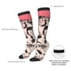 thumbnail image 4 of Balery Pink Cheetah Art Calcetines novedosos Calcetines deportivos Calcetines hasta la rodilla Calcetines de algodón Calcetines originales y geniales, 4 of 6