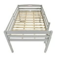 thumbnail image 5 of Camaflexi Tribeca Solid Wood Low Loft Bed Frame Full in Gray, 5 of 7