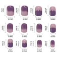 thumbnail image 2 of Wearable Finished Taro Purple Gradient Detachable Manicure Nail Stickers Short And Easy Application, 2 of 6