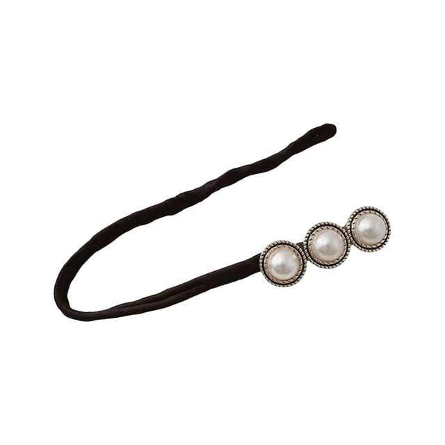 Créateur de Chignon Charm pour Femmes avec Perles et Fleurs, Épingle Rotative, Fer à Friser Paresseux, Accessoires de Cheveux Réutilisables pour Femmes et Filles