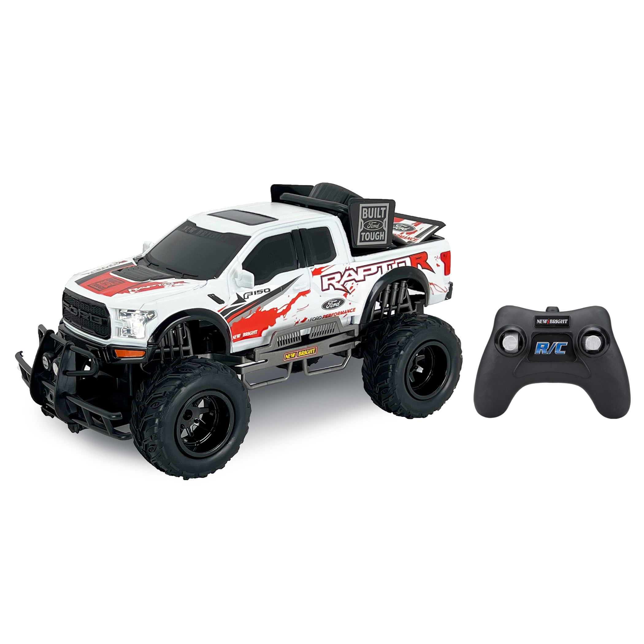New Bright (1:10) Ford Raptor Battery Remote Control White Truck, 61078U-2H Child