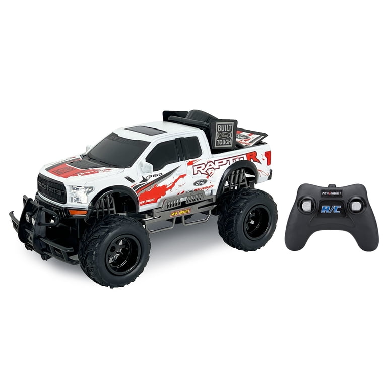 New Bright (1:10) Ford Raptor Battery Remote Control White Truck