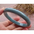 thumbnail image 2 of Certified Green Burma 100% Natural A JADE Jadeite Circle Bangle Bracelet 57 mm 665231 TN, 2 of 9