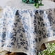 thumbnail image 5 of Mantel de tela de lino de 150 x 200 cm - Funda de mesa lavable, resistente al polvo y a las arrugas para restaurante, picnic, interior y exterior (azul oscuro) ER, 5 of 5