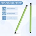 thumbnail image 4 of Uxcell Stylus Pens for Touch Screens, 2 in 1 High Sensitivity Universal Pen Green, 4 of 7