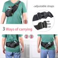 thumbnail image 2 of Riñonera para correr, riñonera, soporte para botella de agua, bolsa impermeable ajustable para teléfonos inteligentes de hasta 6 pulgadas, adecuada para gimnasio deportivo, trotar, viajar, escalar, ca JFHHH pequeña, 2 of 4