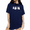 Navy Blue, variant on UNISHE Women's Basic Crewneck Graphic Tee - Halloween Cat Print Short Sleeve Shirt