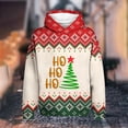 thumbnail image 4 of Sudadera con capucha navideña para hombre, con estampado 3D de Papá Noel y árbol de Navidad, personalizada, de moda urbana, informal, 4 of 4