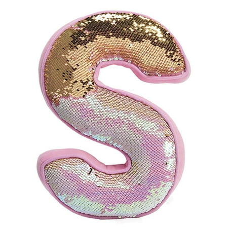Iscream Lettermania S Initial 15 Reversible Sequin Soft Fleece