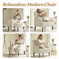 thumbnail image 4 of MOONMISS Accent Chair for Living Room,Beige, 4 of 6